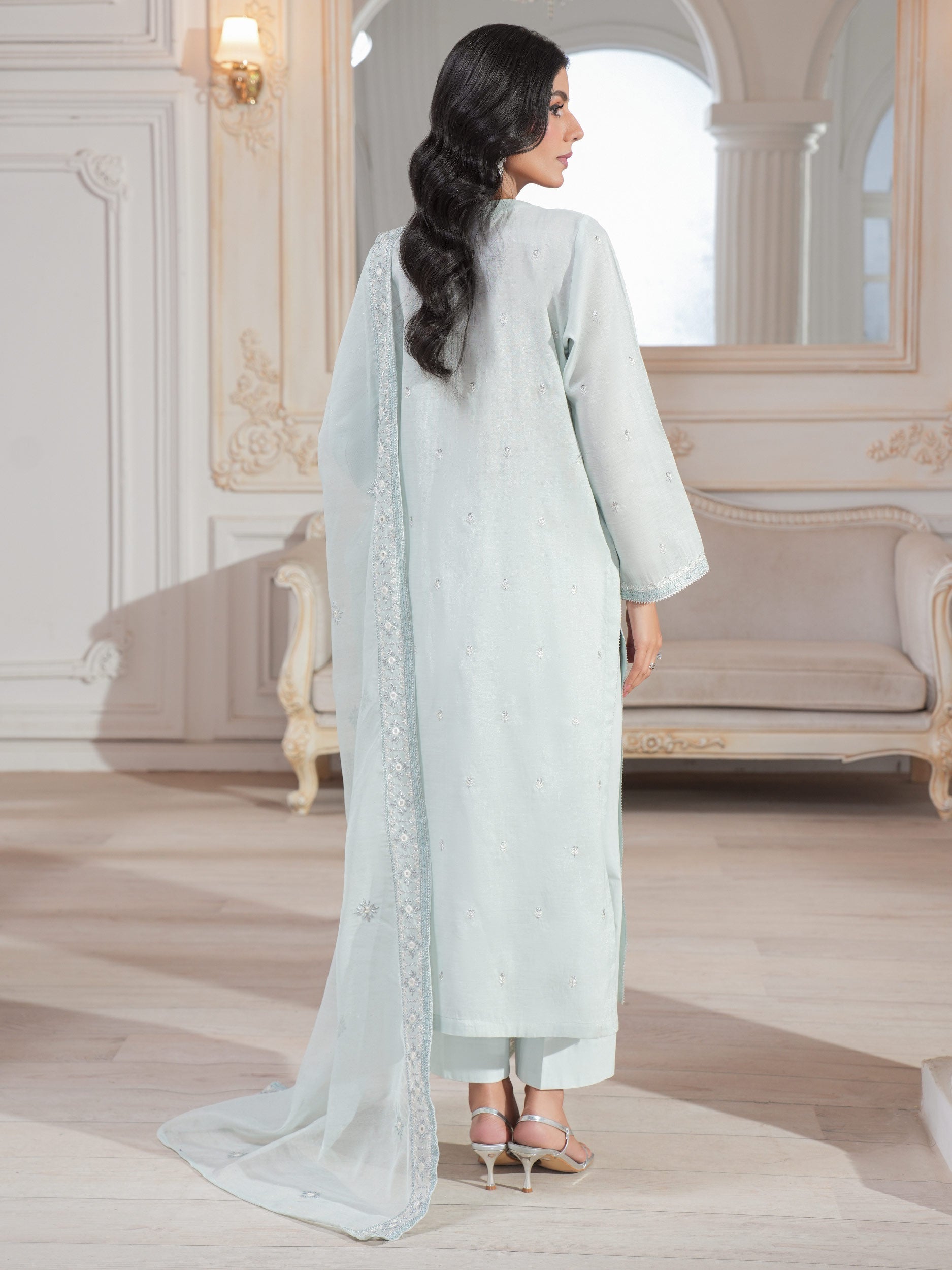 3 Piece Missouri Suit-Embroidered (Unstitched)