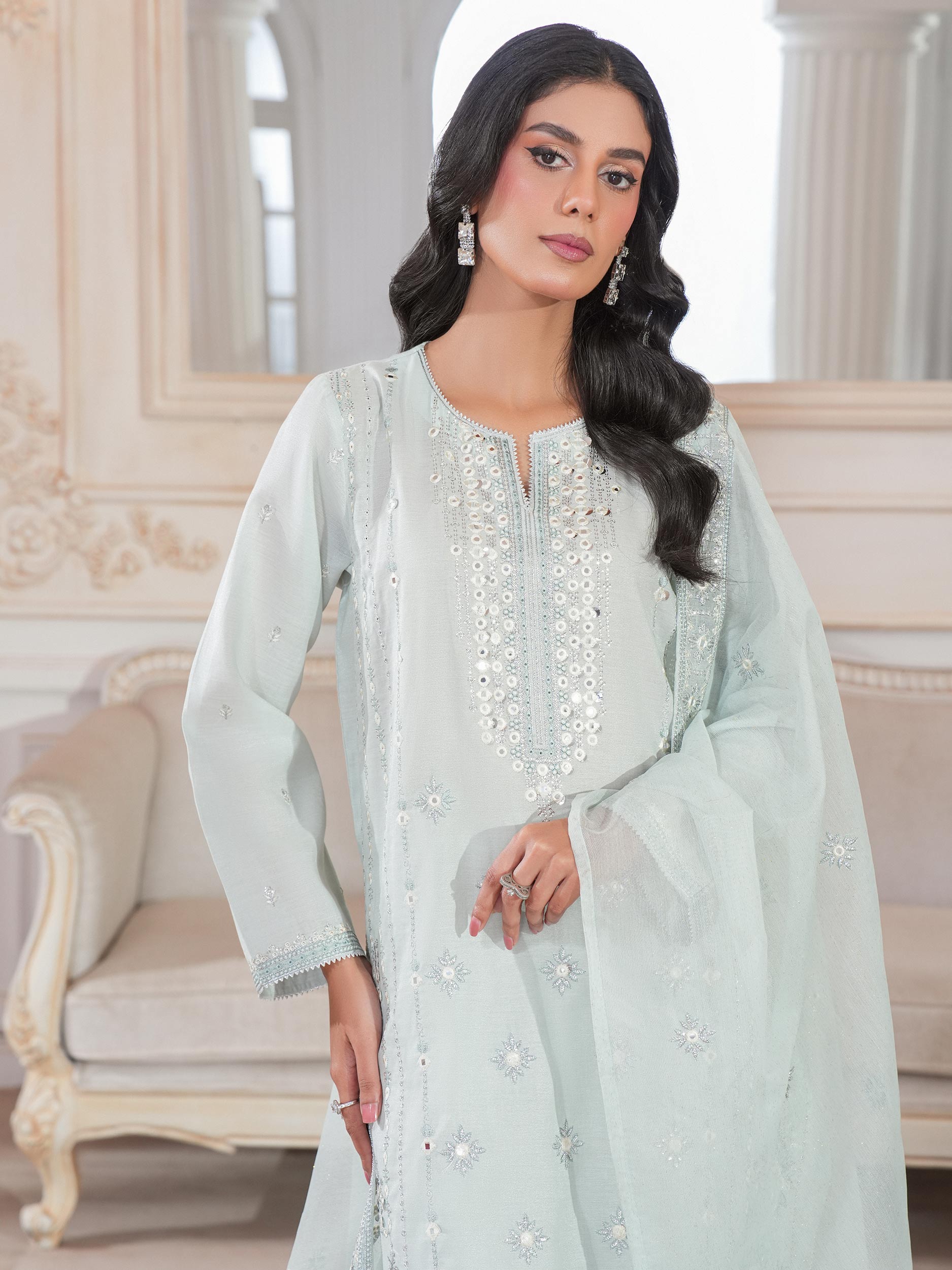 3 Piece Missouri Suit-Embroidered (Unstitched)