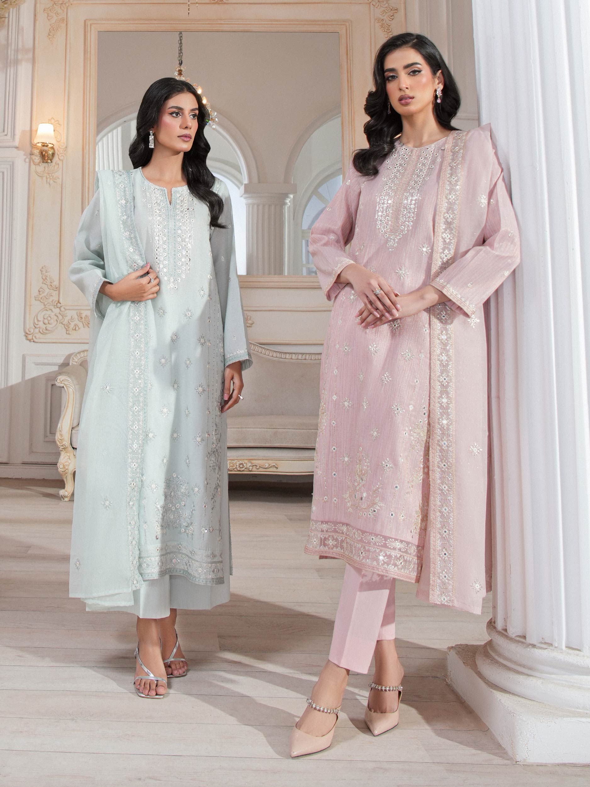 3 Piece Missouri Suit-Embroidered (Unstitched)
