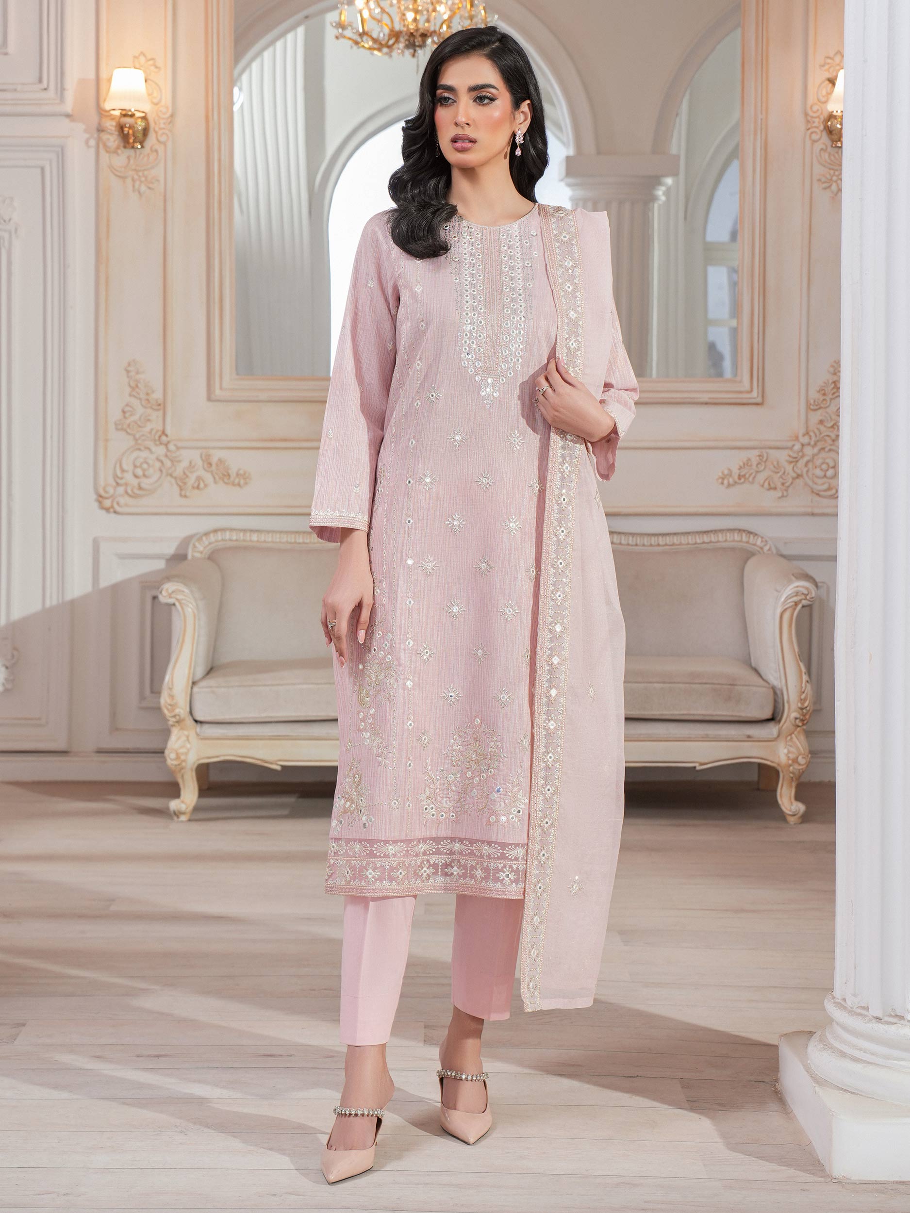 3 Piece Missouri Suit-Embroidered (Unstitched)