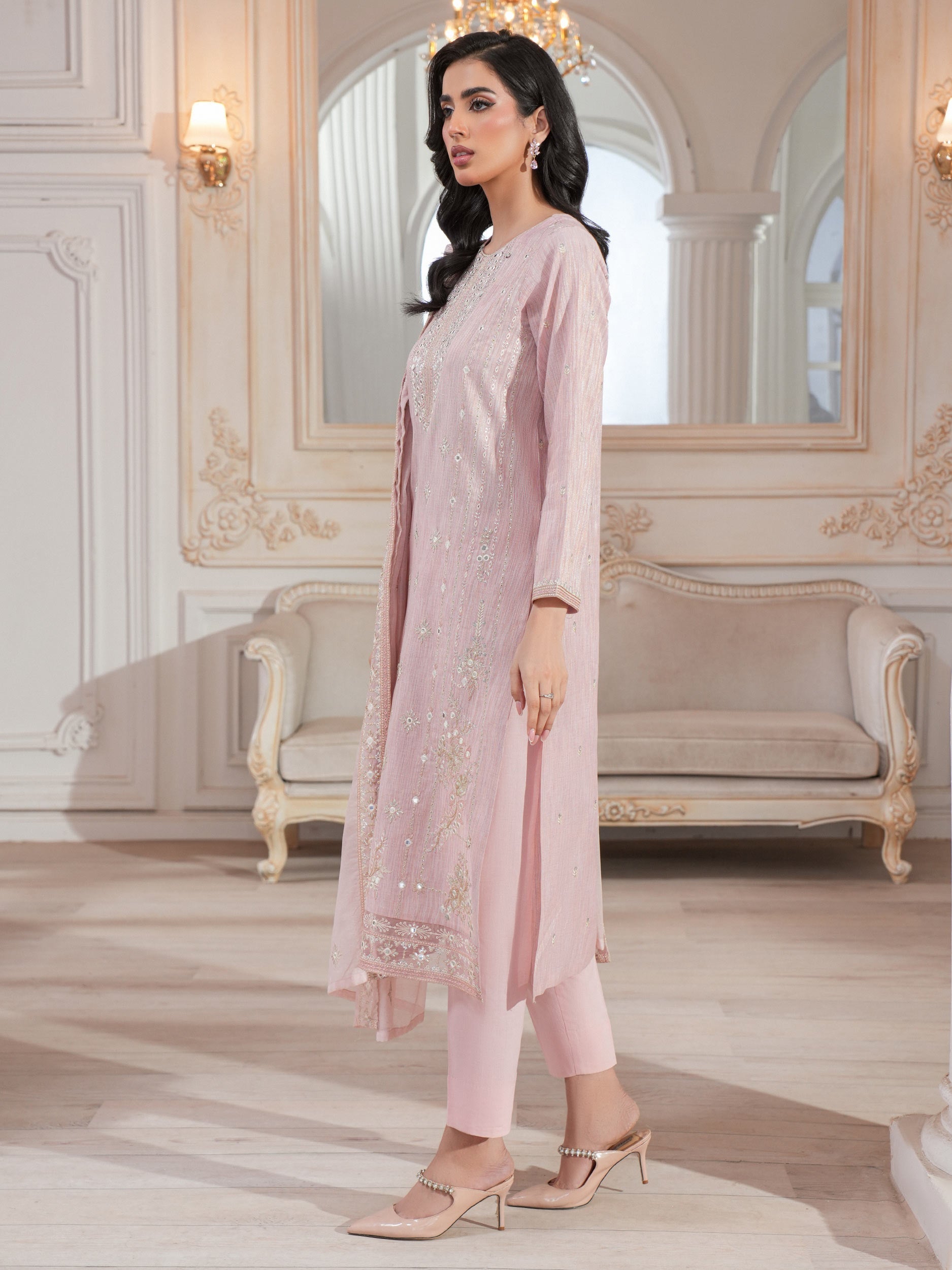 3 Piece Missouri Suit-Embroidered (Unstitched)