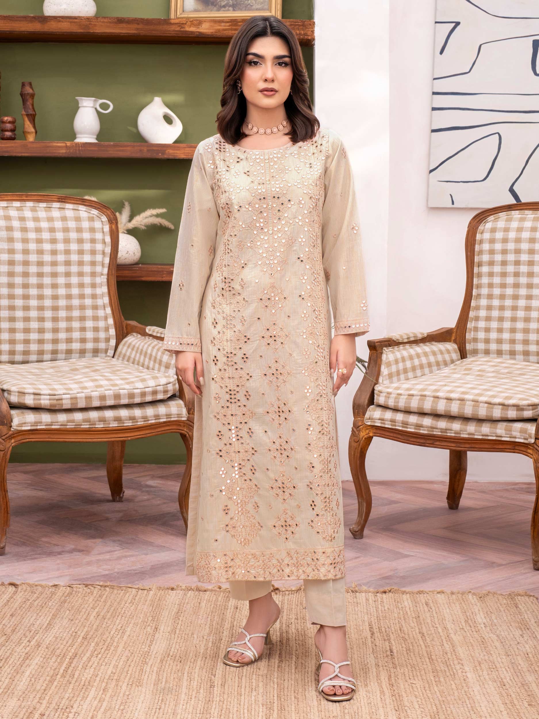 2 Piece Lawn Suit-Embroidered (Unstitched)