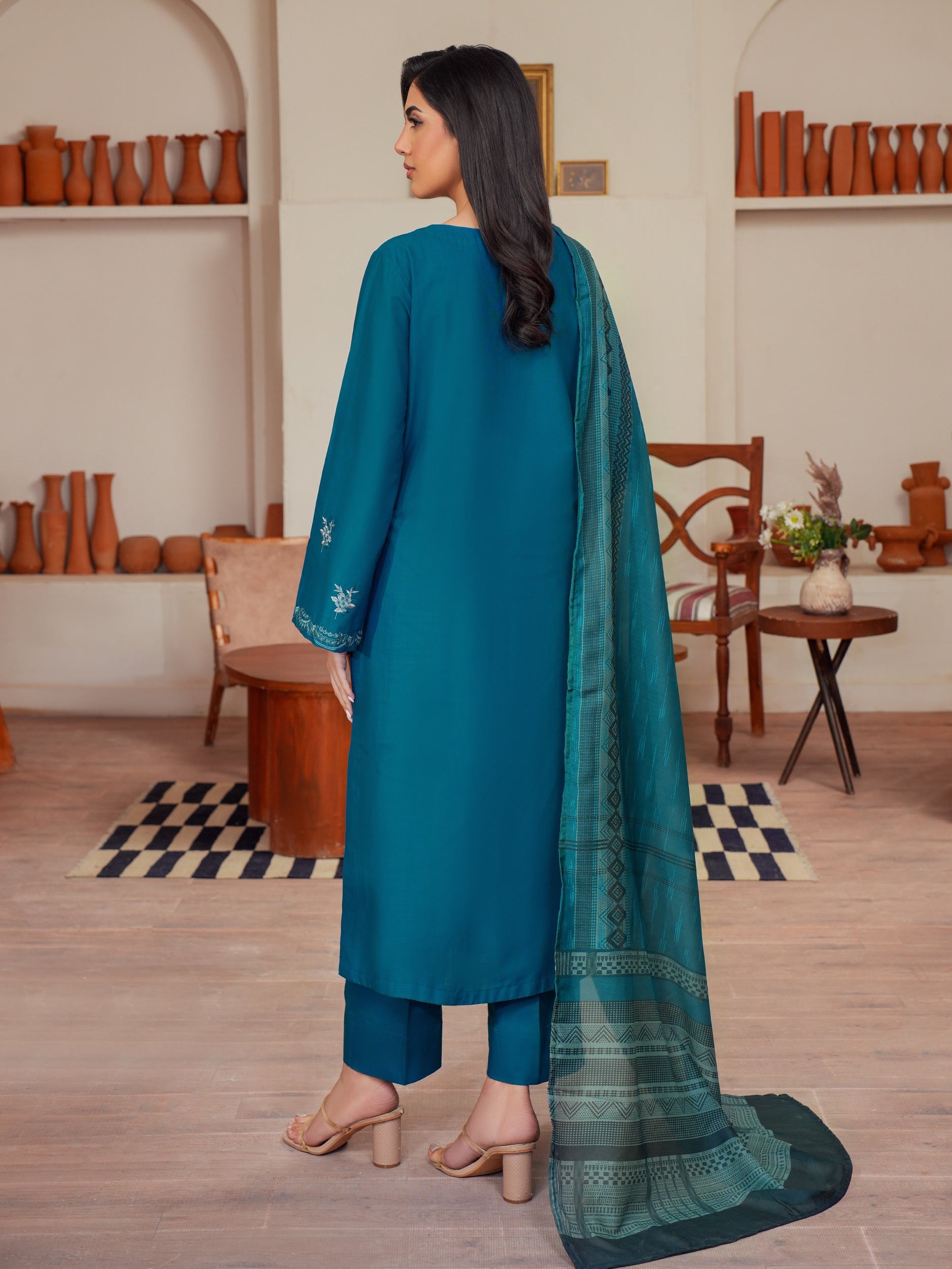 3 Piece Lawn Suit-Embroidered (Unstitched)