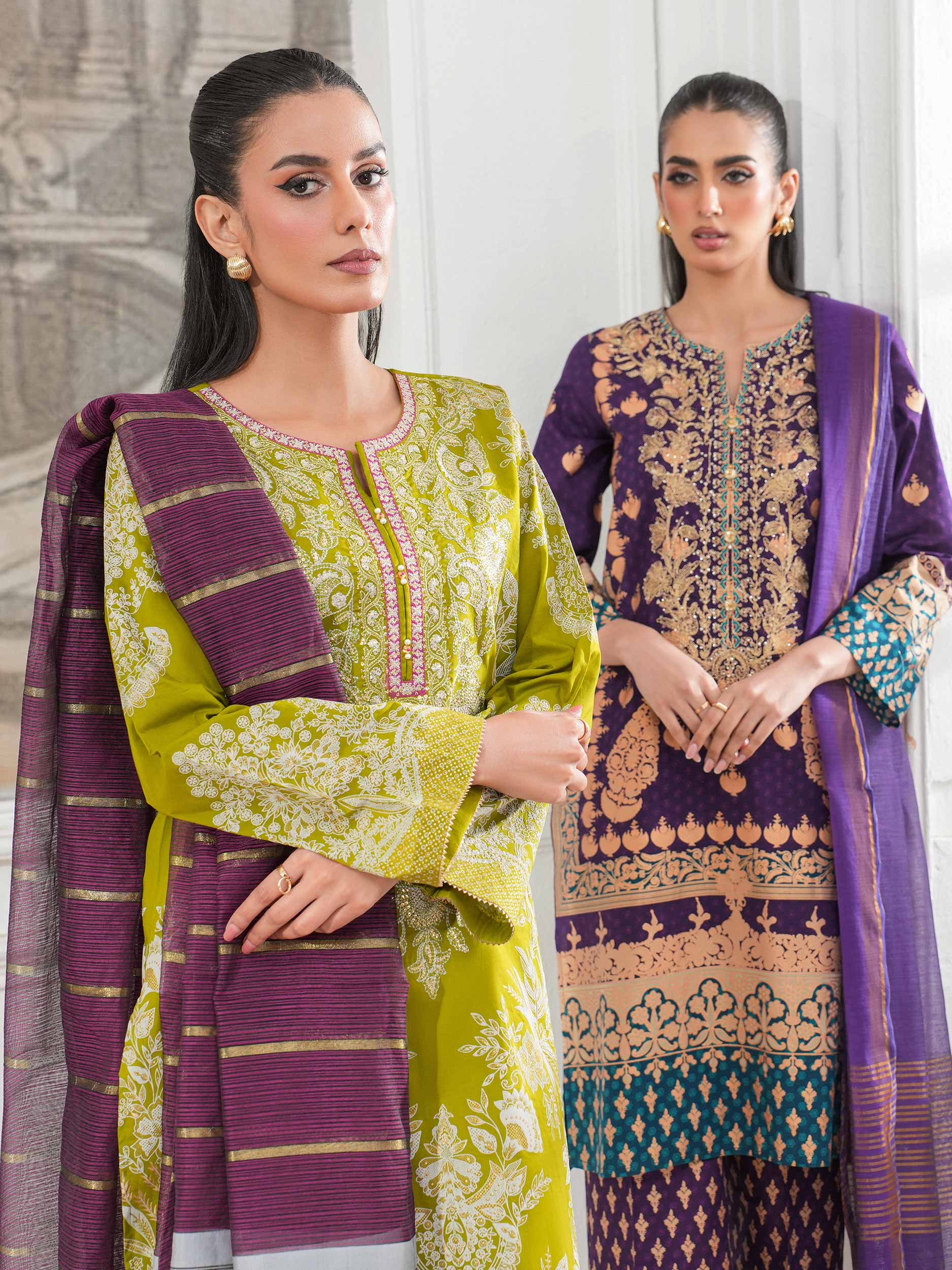 3 Piece Lawn Suit-Embroidered (Unstitched)