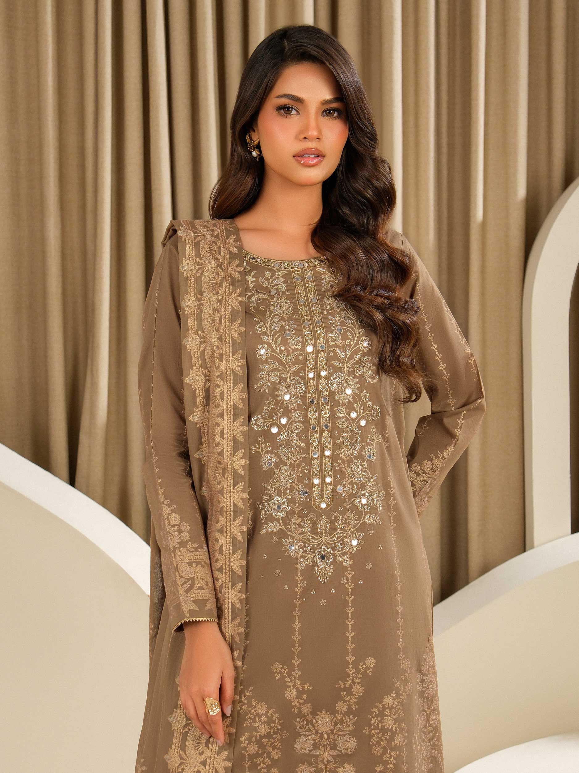 3 Piece Lawn Suit-Embroidered (Unstitched)