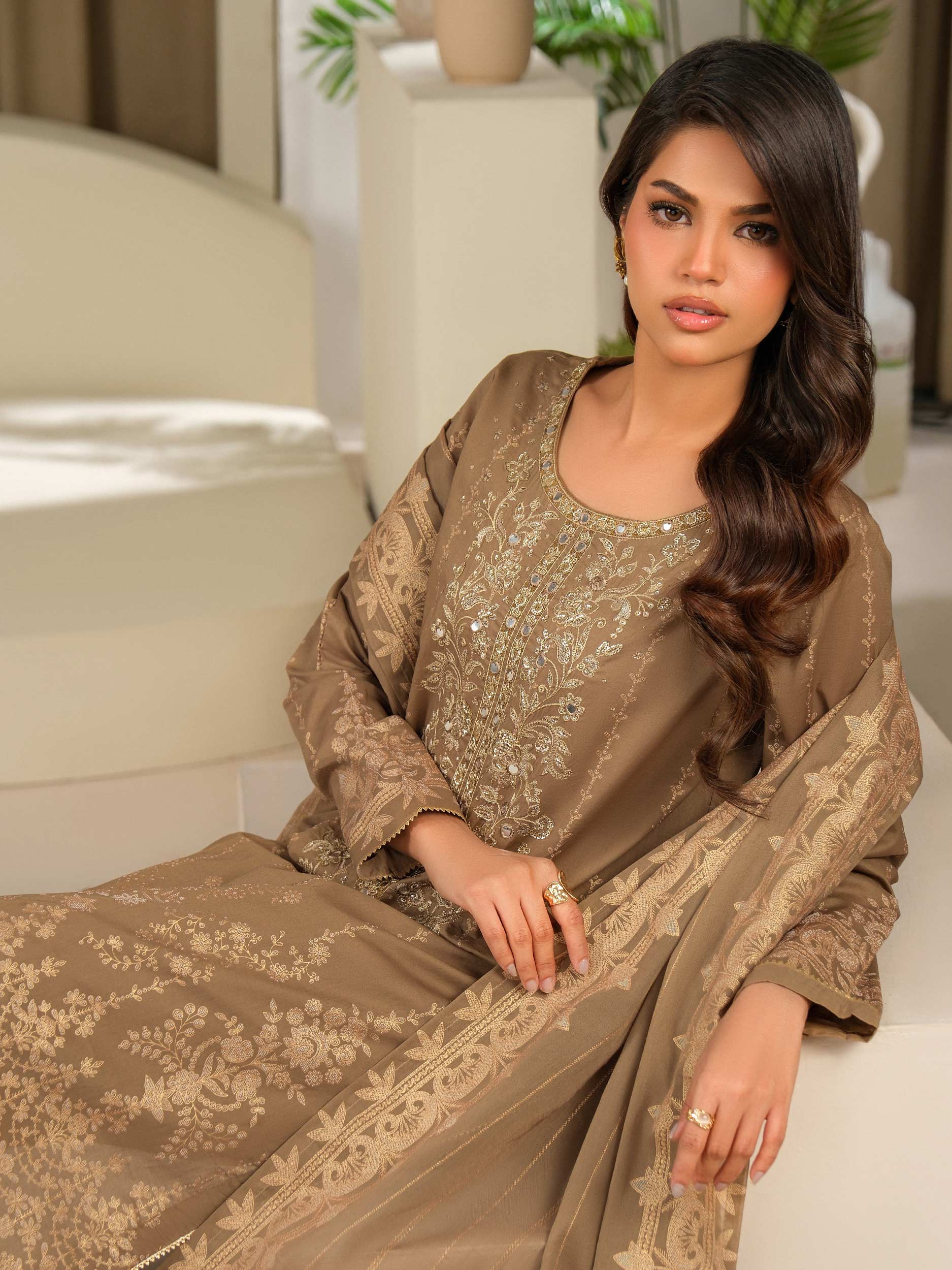 3 Piece Lawn Suit-Embroidered (Unstitched)