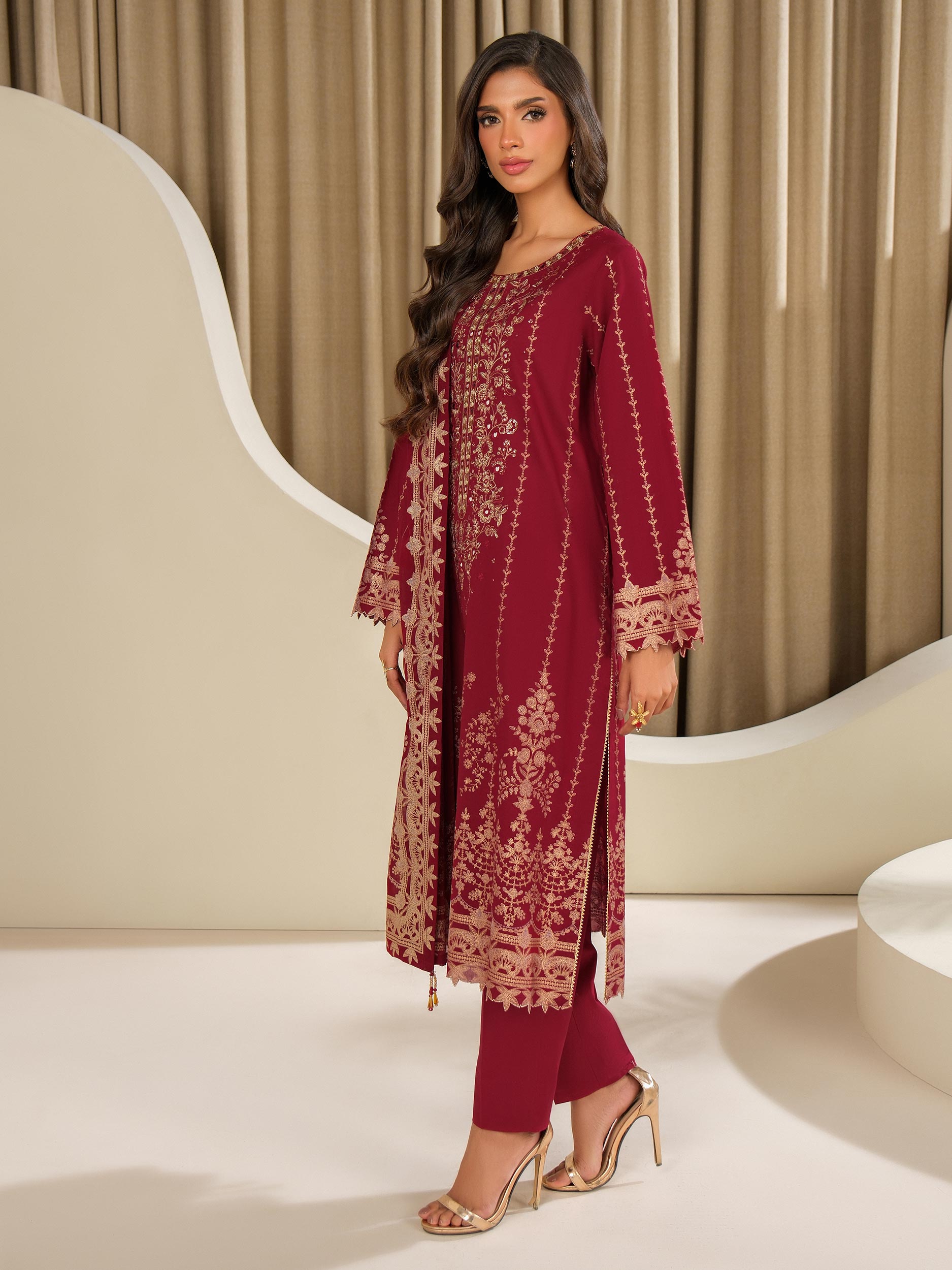 3 Piece Lawn Suit-Embroidered (Unstitched)