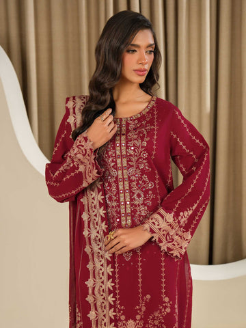 3 Piece Lawn Suit-Embroidered (Unstitched)
