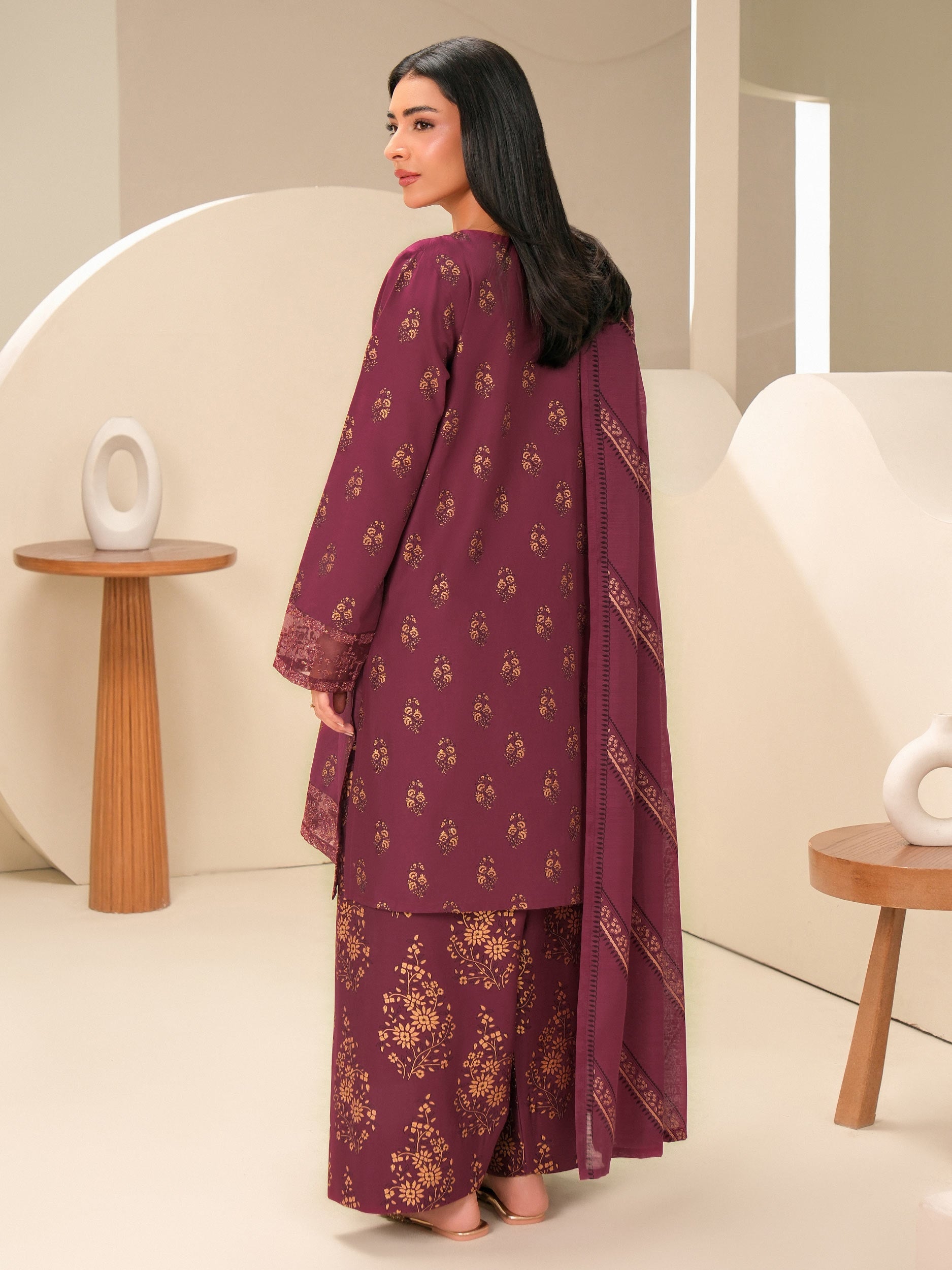 3 Piece Lawn Suit-Embroidered (Unstitched)