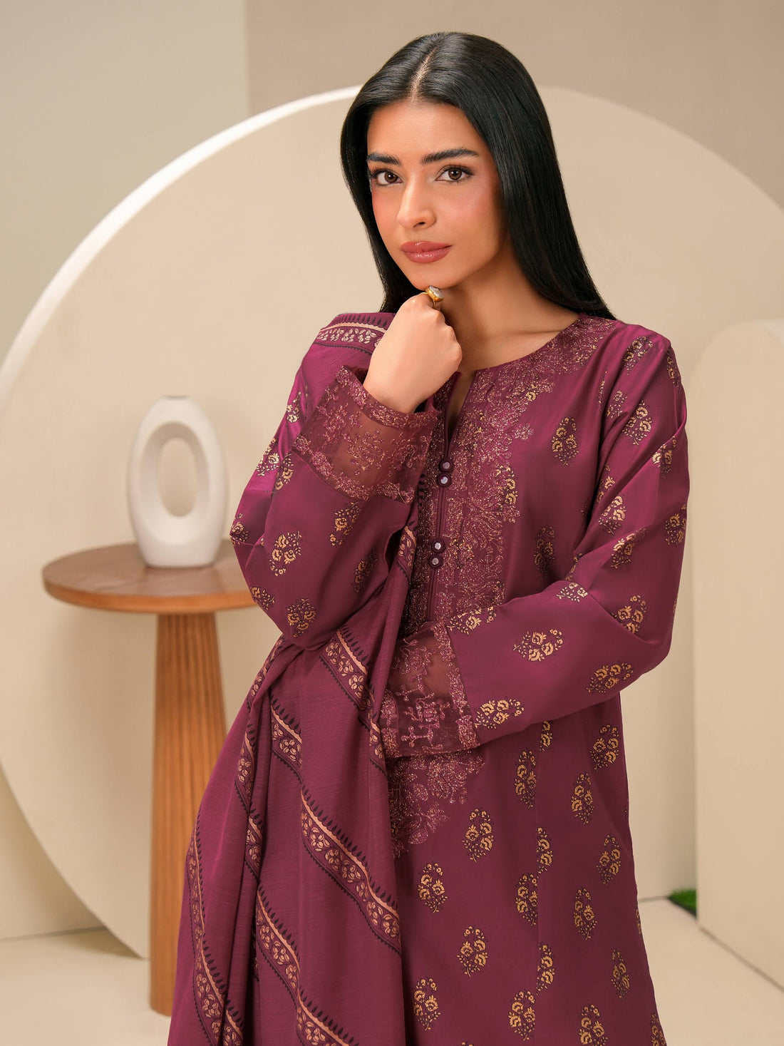 3 Piece Lawn Suit-Embroidered (Unstitched)