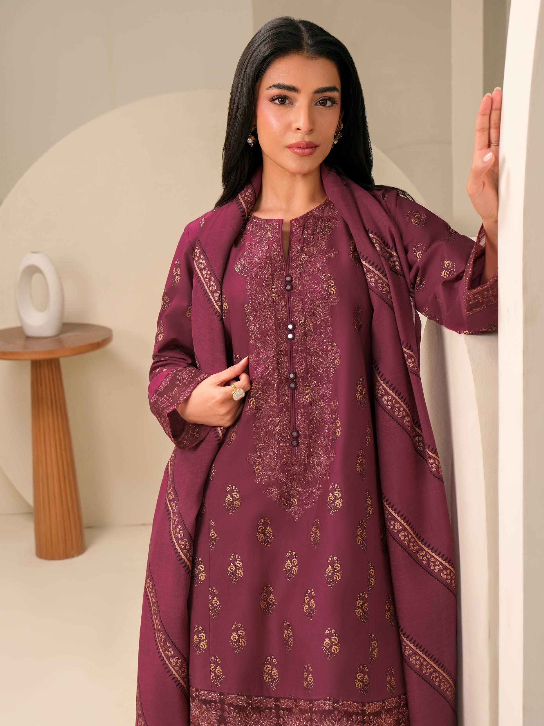 3 Piece Lawn Suit-Embroidered (Unstitched)