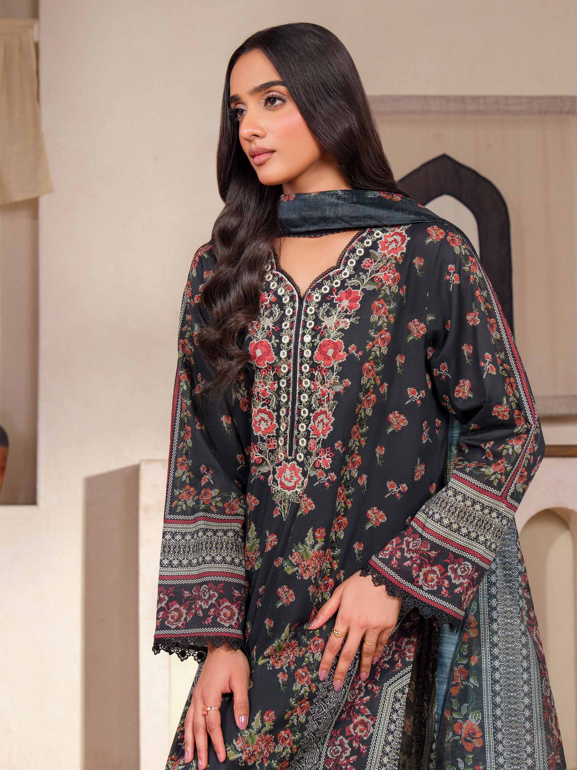3 Piece Lawn Suit-Embroidered (Unstitched)