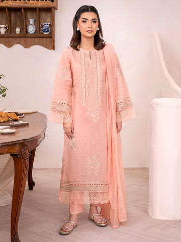 3 Piece Jacquard Suit-Embroidered (Unstitched)
