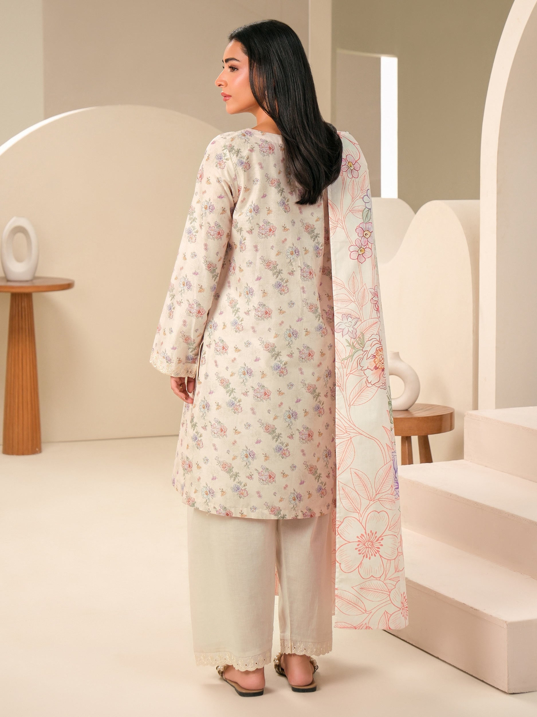 3 Piece Lawn Suit-Embroidered (Unstitched)