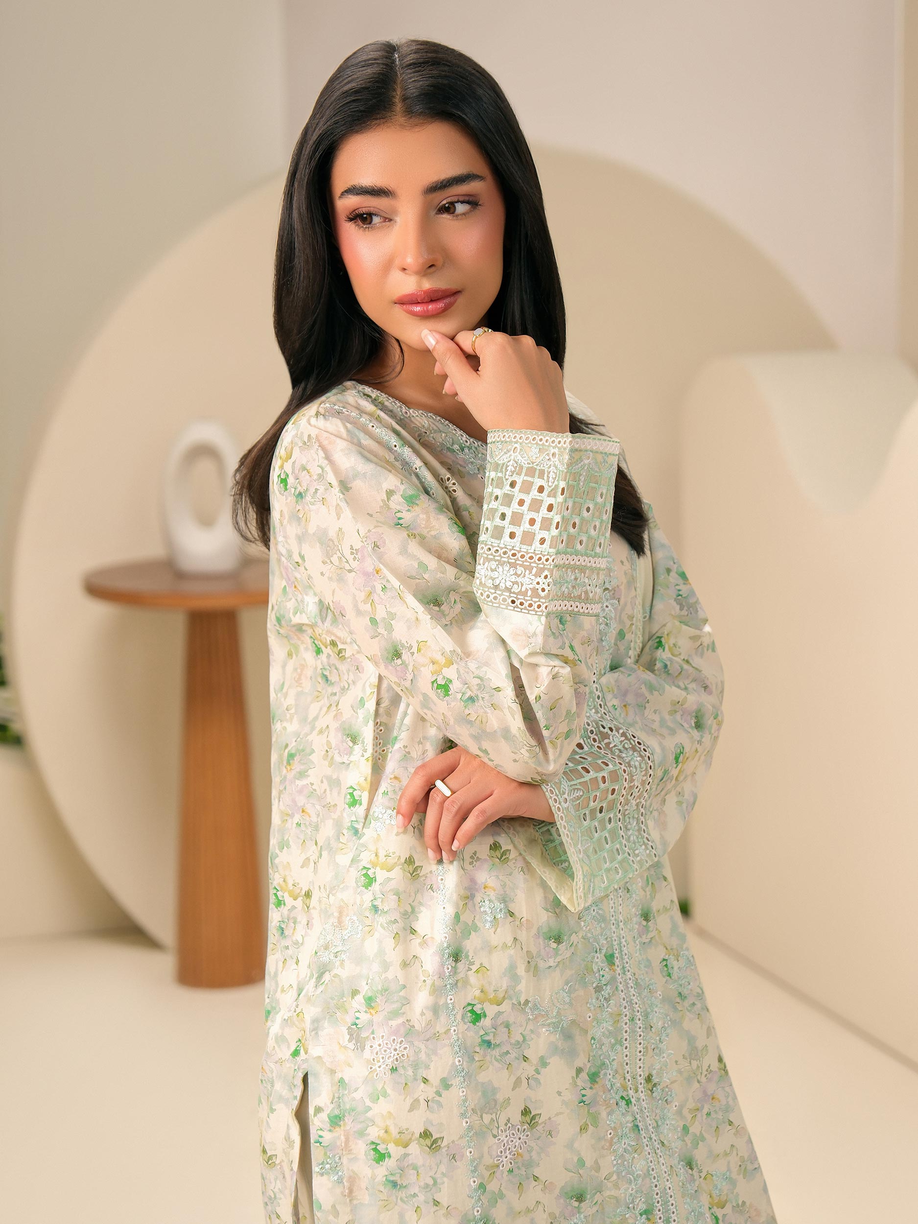 3 Piece Lawn Suit-Embroidered (Unstitched)