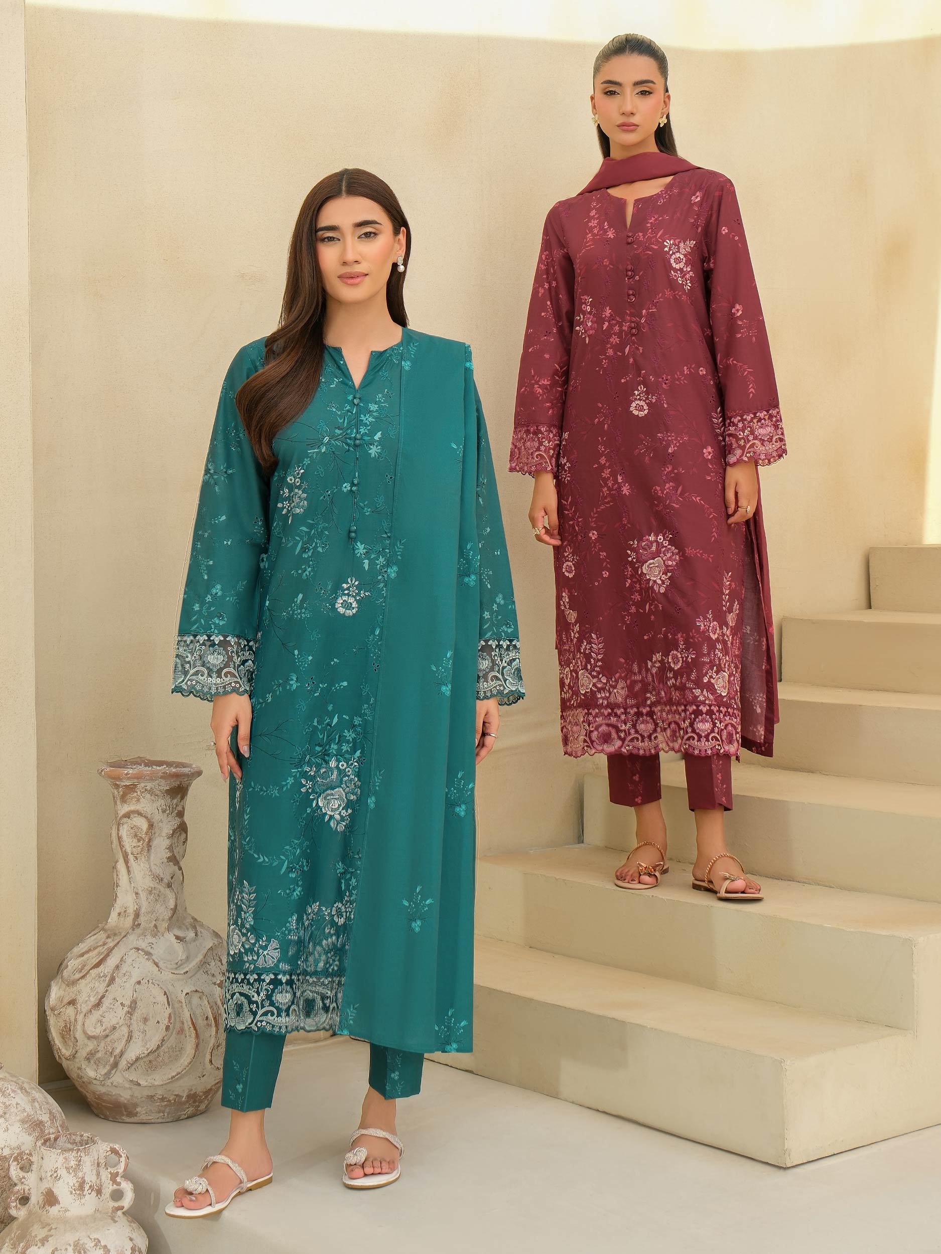 3 Piece Lawn Suit-Embroidered (Unstitched)