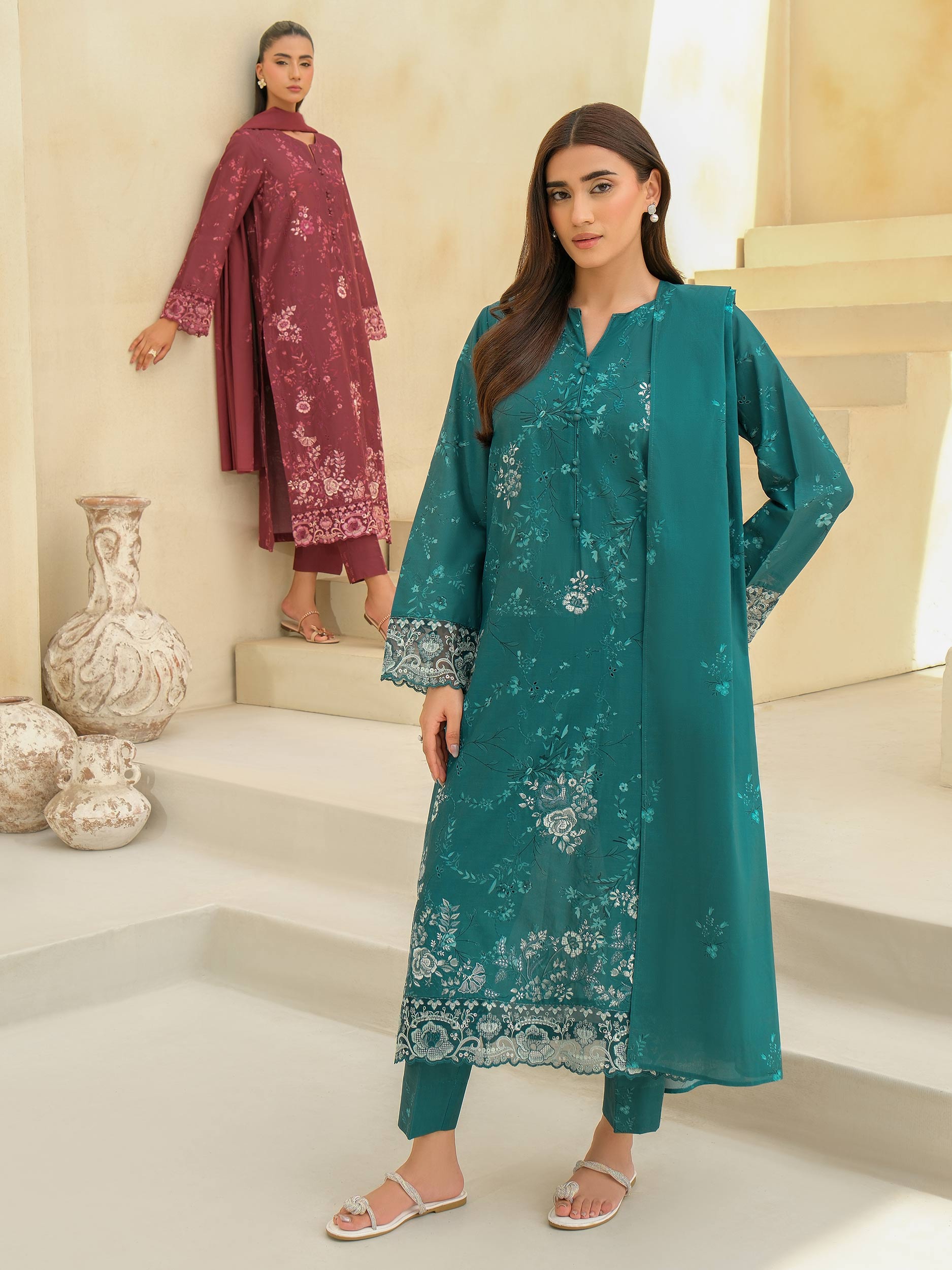 3 Piece Lawn Suit-Embroidered (Unstitched)