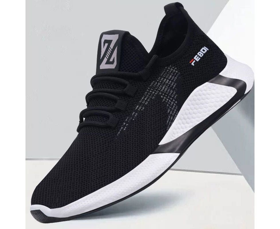 Hawks X Mark Sole Black Breathable Sports Sneakers Running Shoes New Arrival
